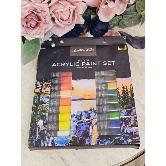Masters Touch 24 Color Acrylic Paint Set 12ml Tubes For Art & Craft - Picture 2 of 6